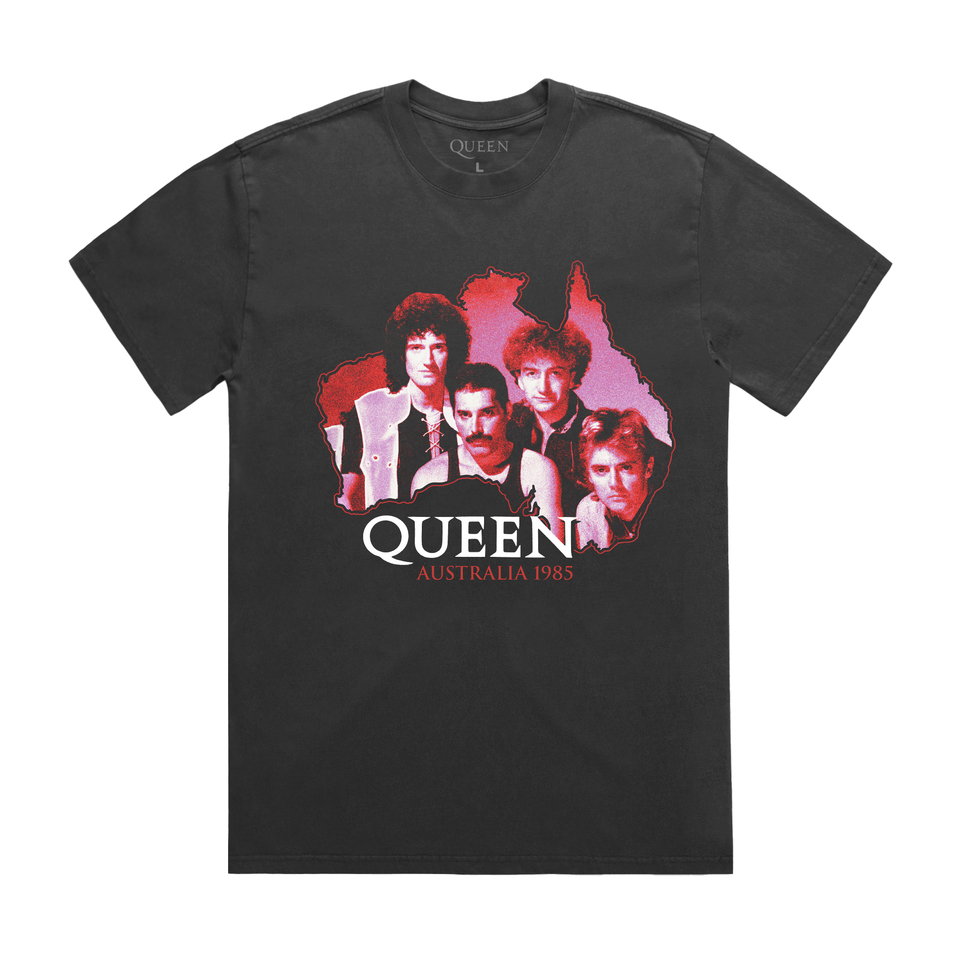 Australia 1985 Tour | Black Faded T-Shirt