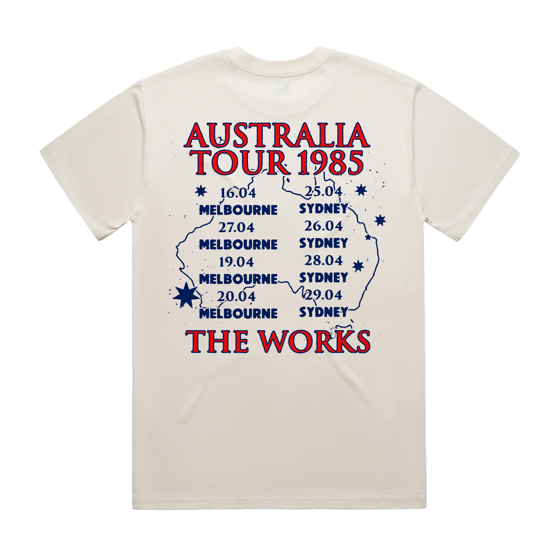Australia 1985 Tour | Ecru T-Shirt